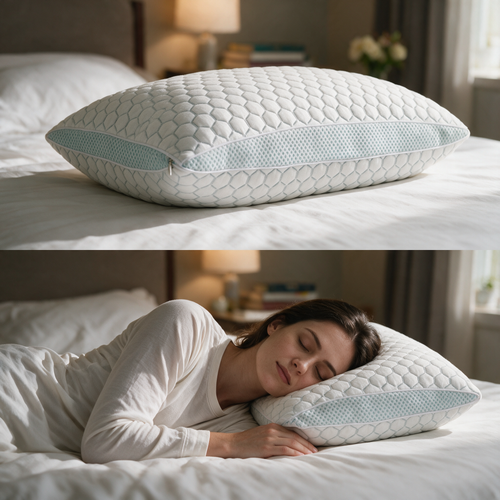 Velmesta Adjustable Cooling Shredded Memory Foam Pillow