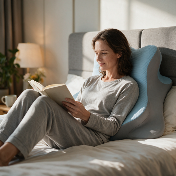 Velmesta Dual-Curve Memory Foam Lounge Pillow