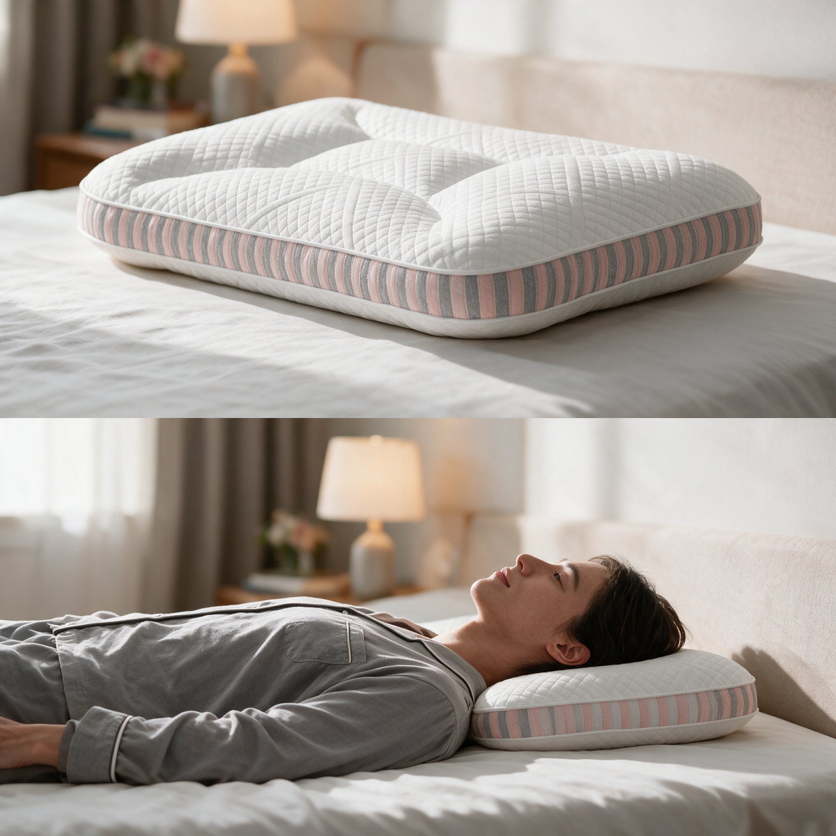 Velmesta Low Profile Contour Pillow