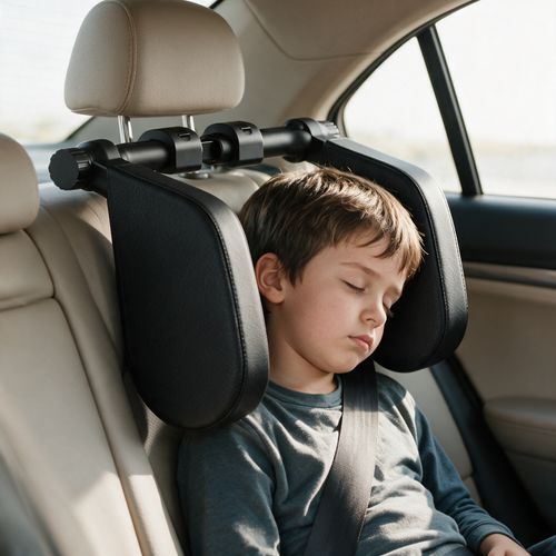 Velmesta Adjustable Car Headrest Pillow for Kids & Adults