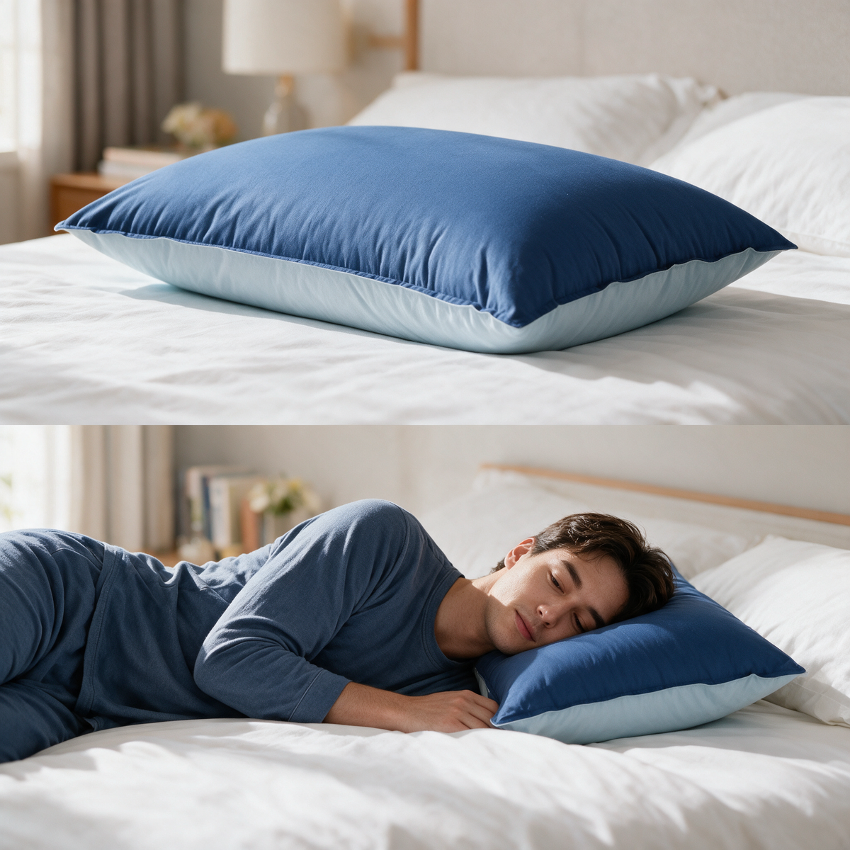 Velmesta Rectangle Medium Support Cotton Pillow