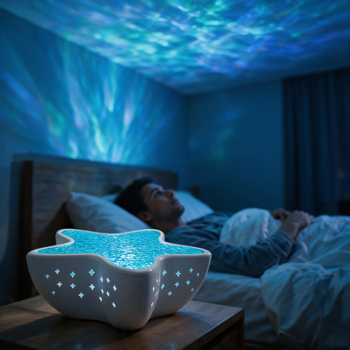 Velmesta Ambient Ocean Wave Projection Lamp