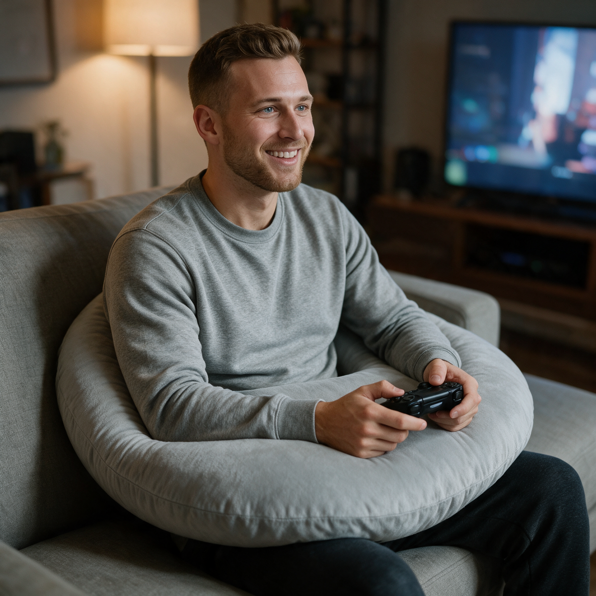 Velmesta U-Shaped Gaming Pillow for Arm Support
