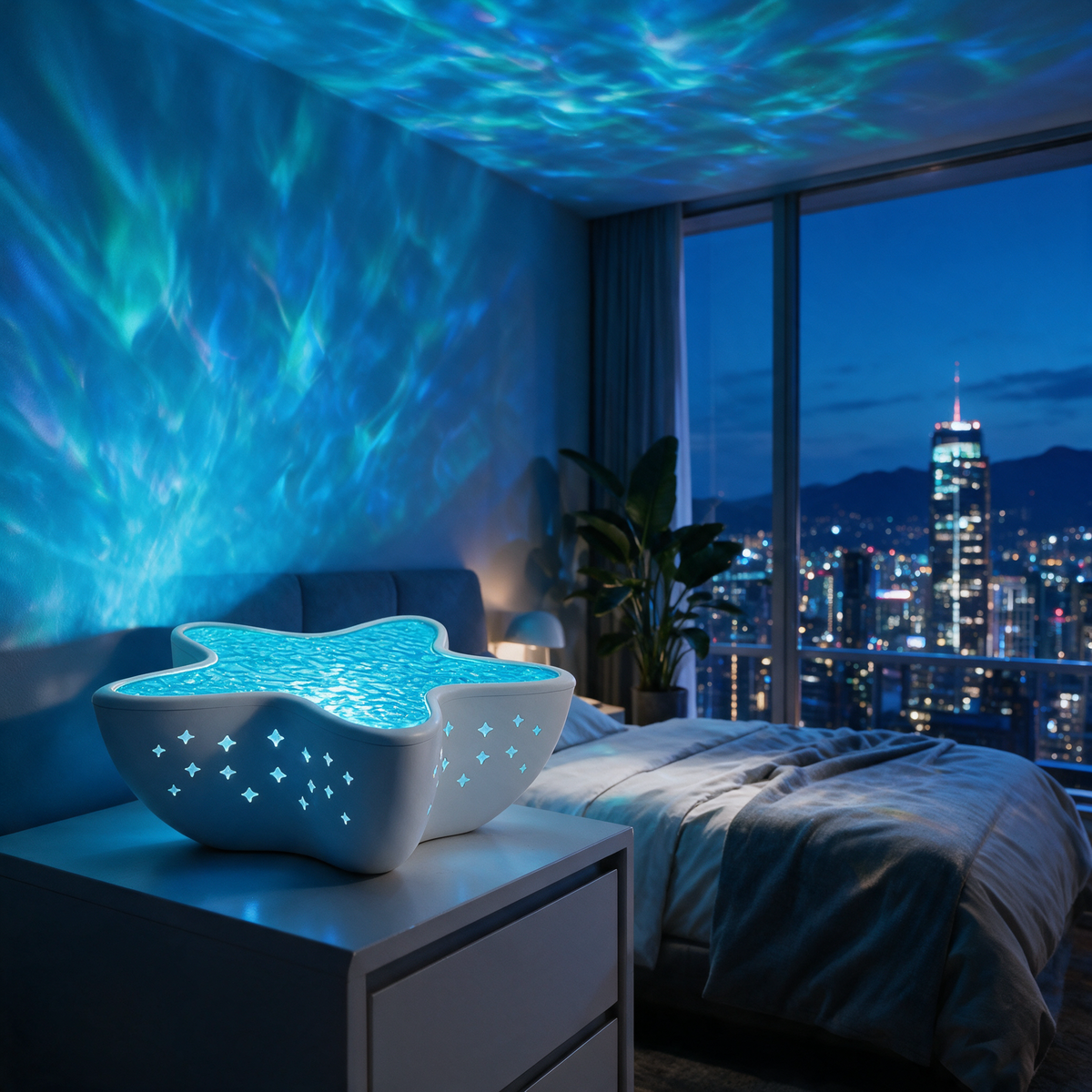 Velmesta Ambient Ocean Wave Projection Lamp