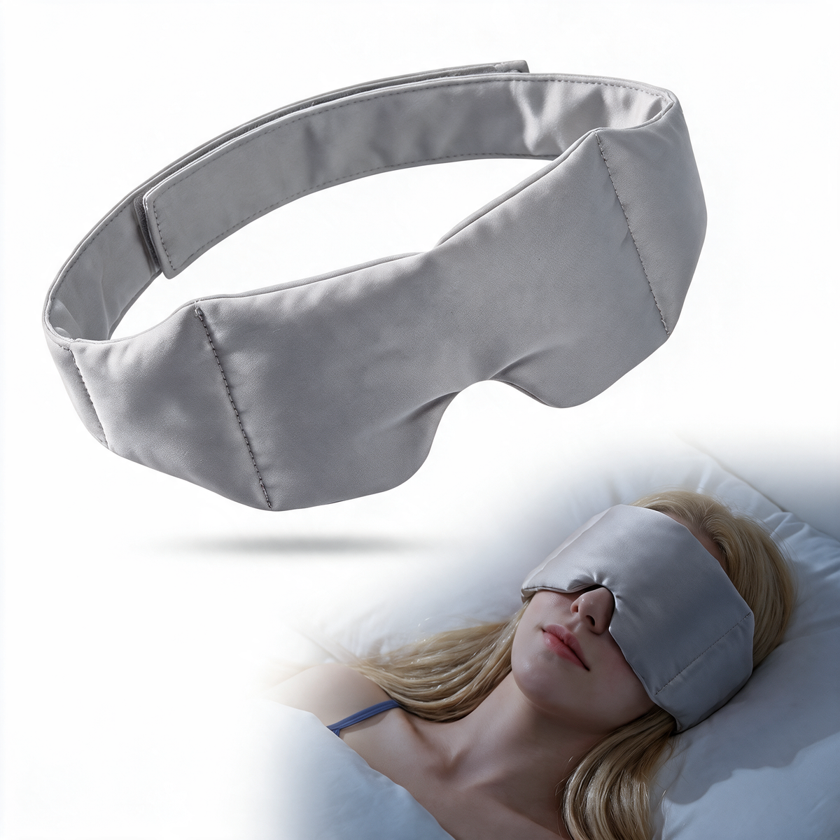 Velmesta Weighted Cooling Sleep Mask in Gray
