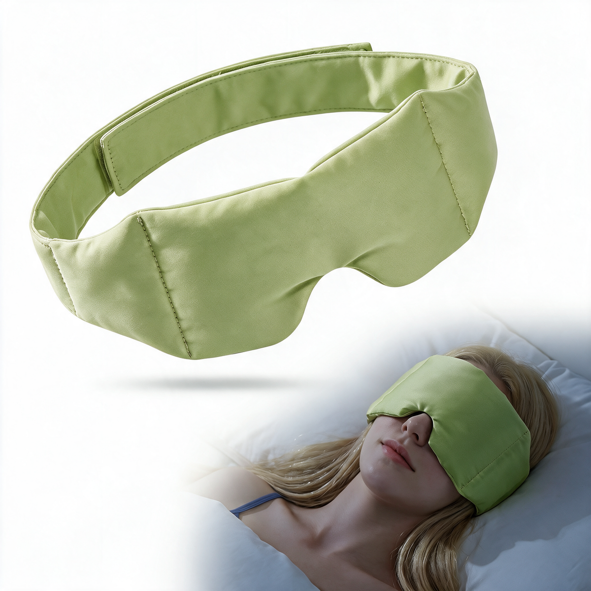 Velmesta Weighted Cooling Sleep Mask in Green