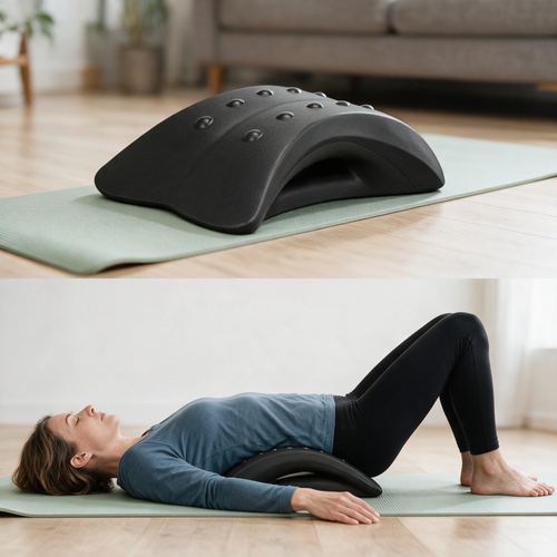Velmesta black arched foam stretching cushion
