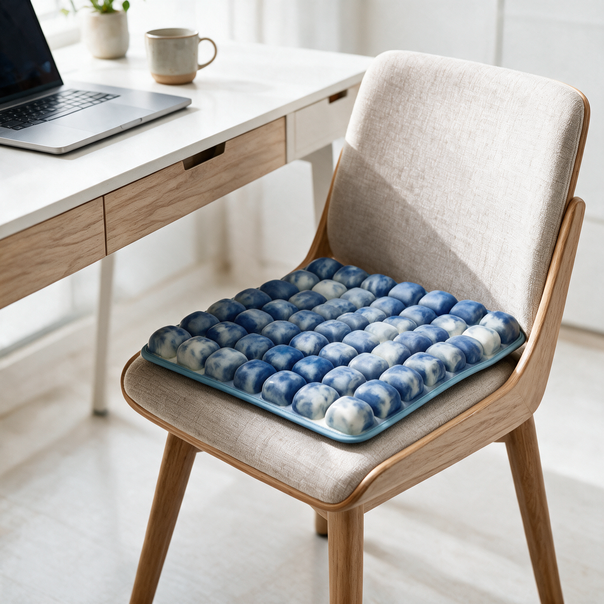 Velmesta air cell seat cushion in Blue