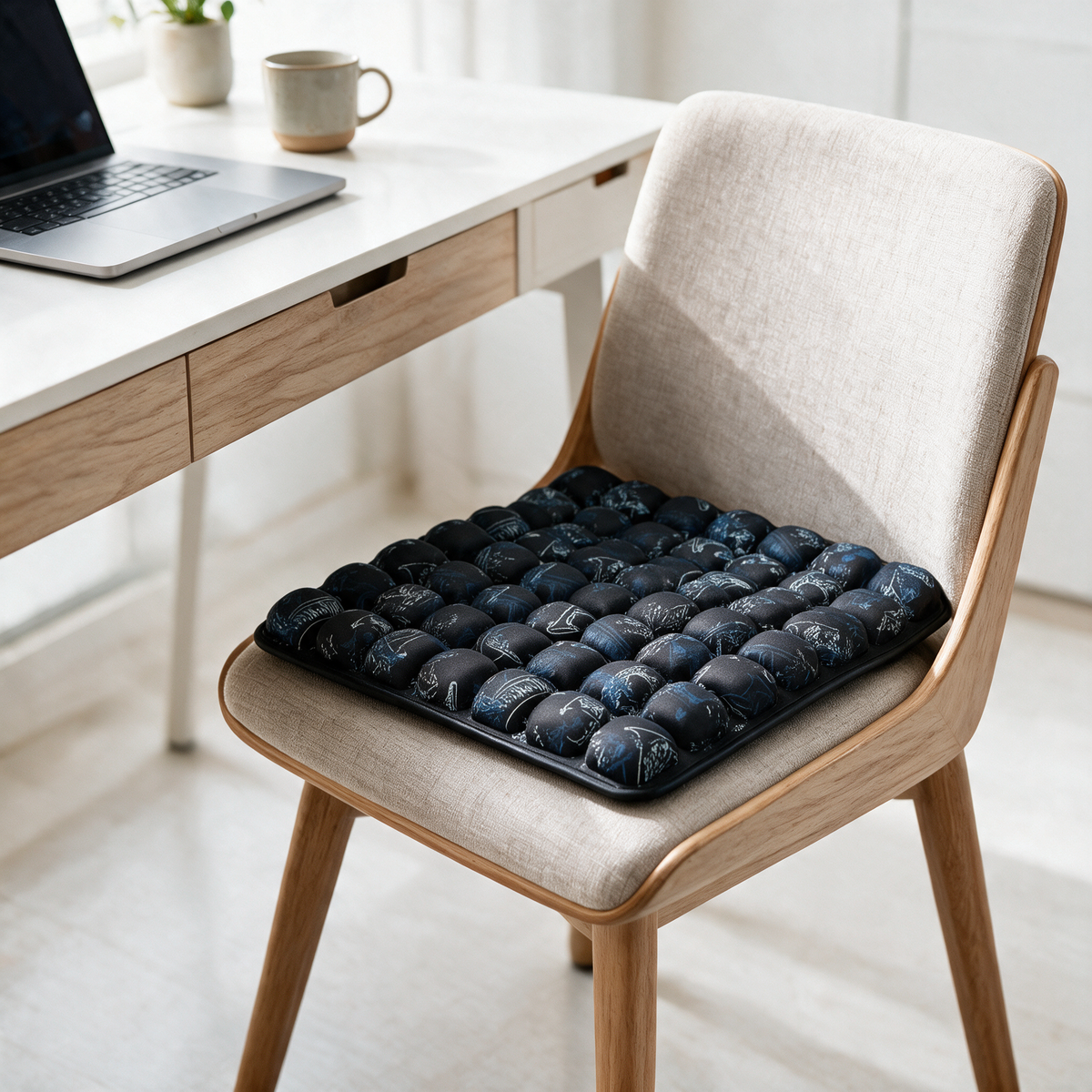 Velmesta air cell seat cushion in Black Graffiti