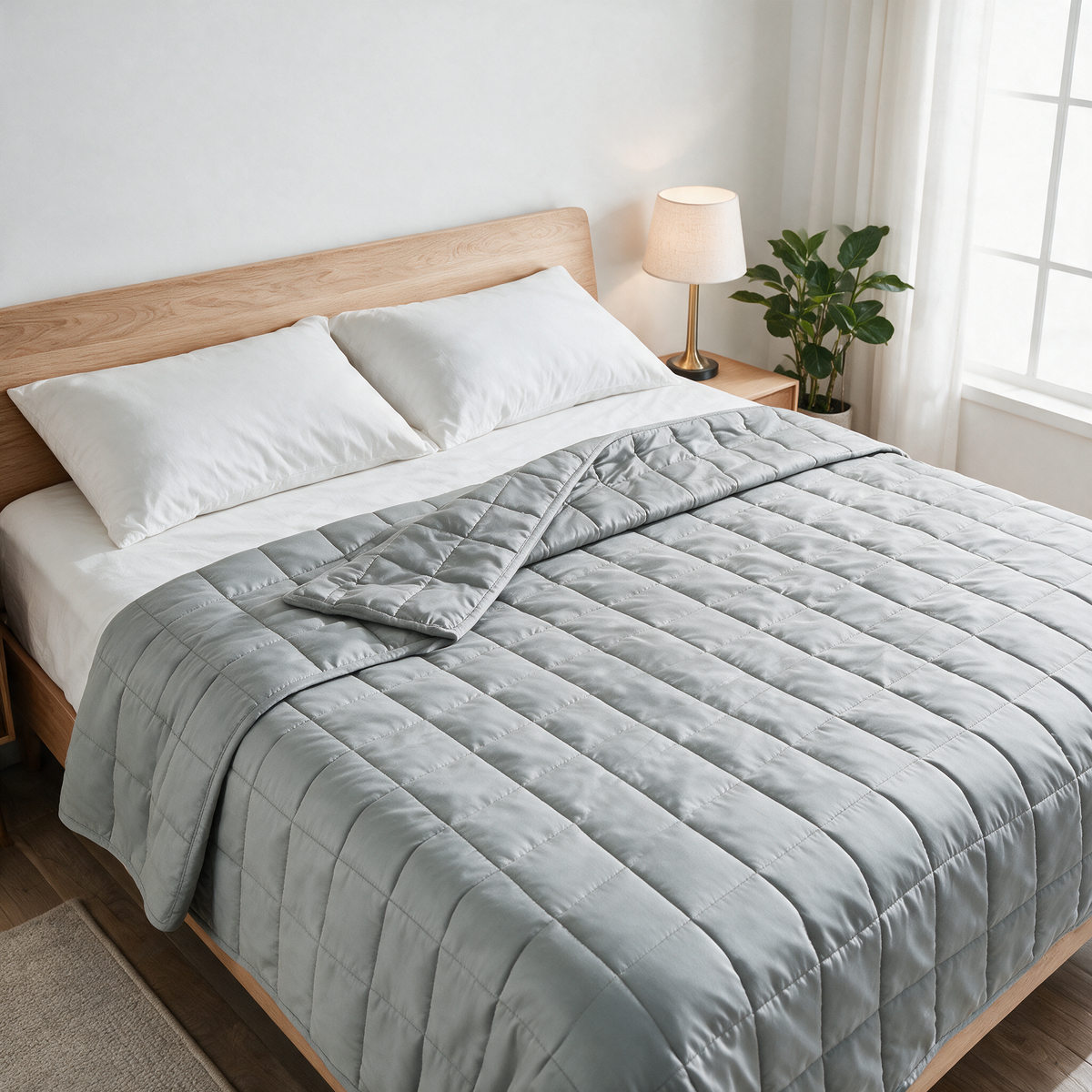 Velmesta cooling weighted blanket in Light Grey