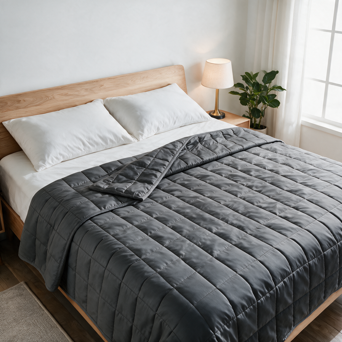 Velmesta cooling weighted blanket in Dark Grey