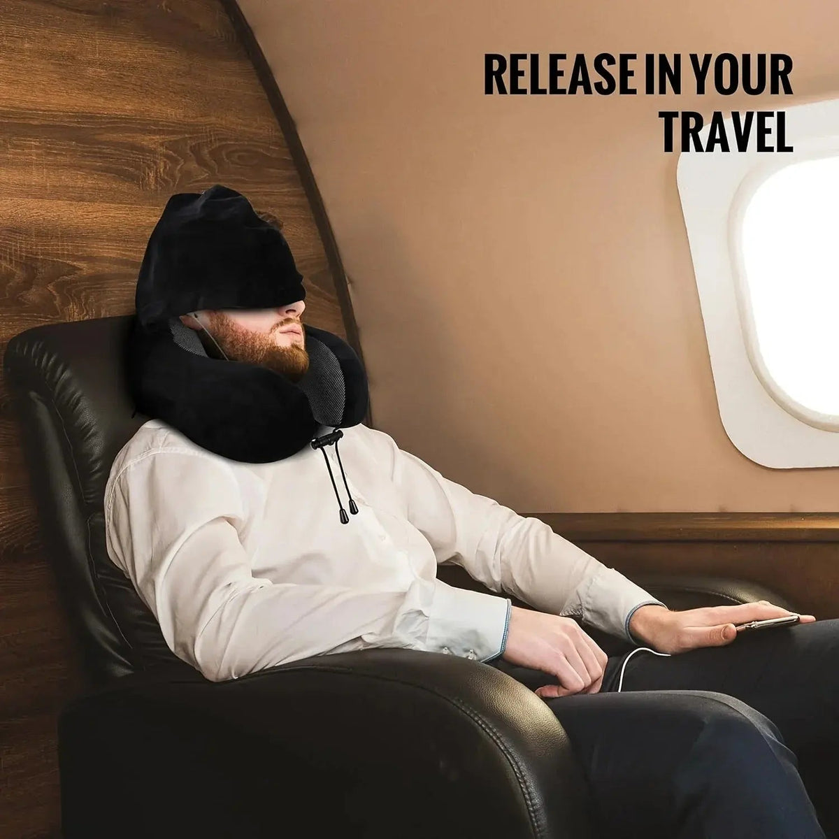 Velmesta Hooded U-Shaped Travel Pillow