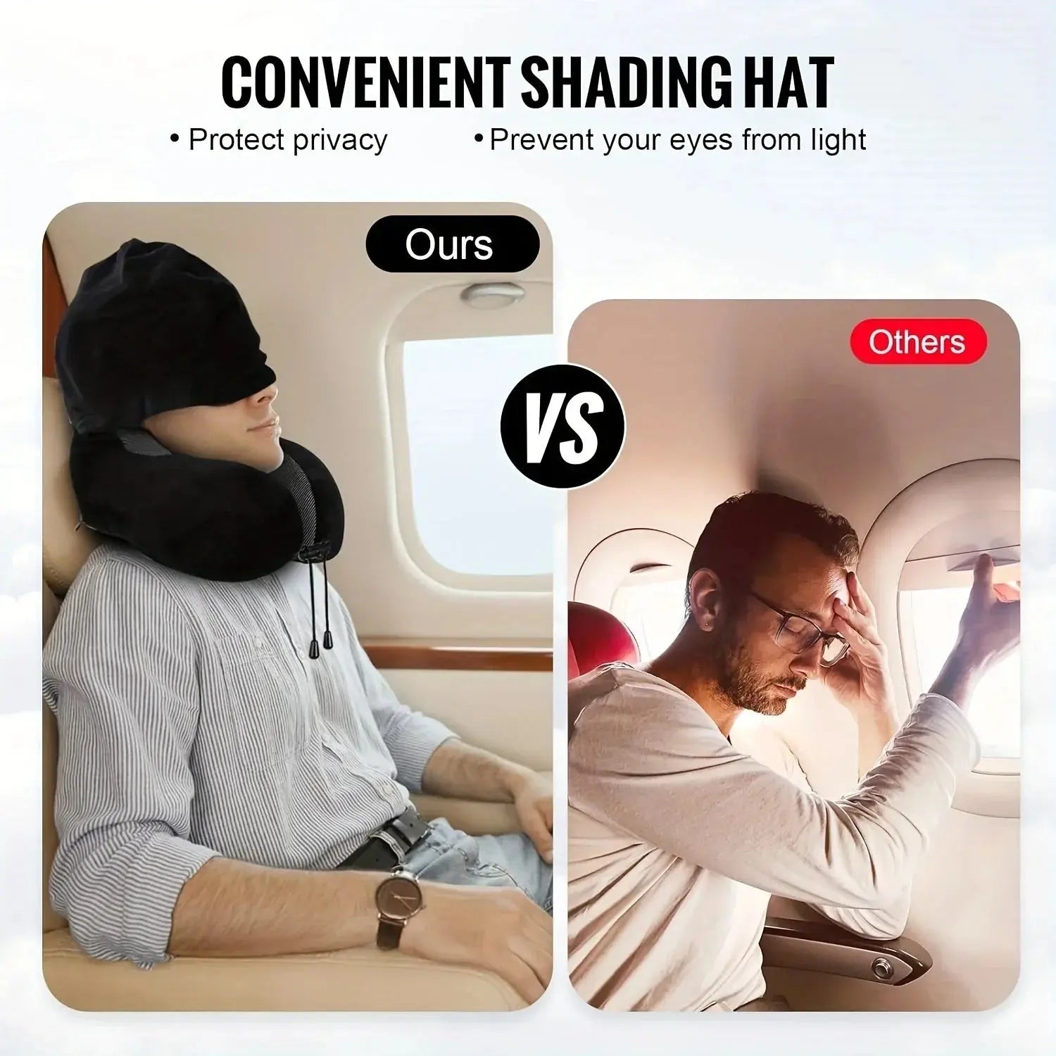 Velmesta Hooded U-Shaped Travel Pillow