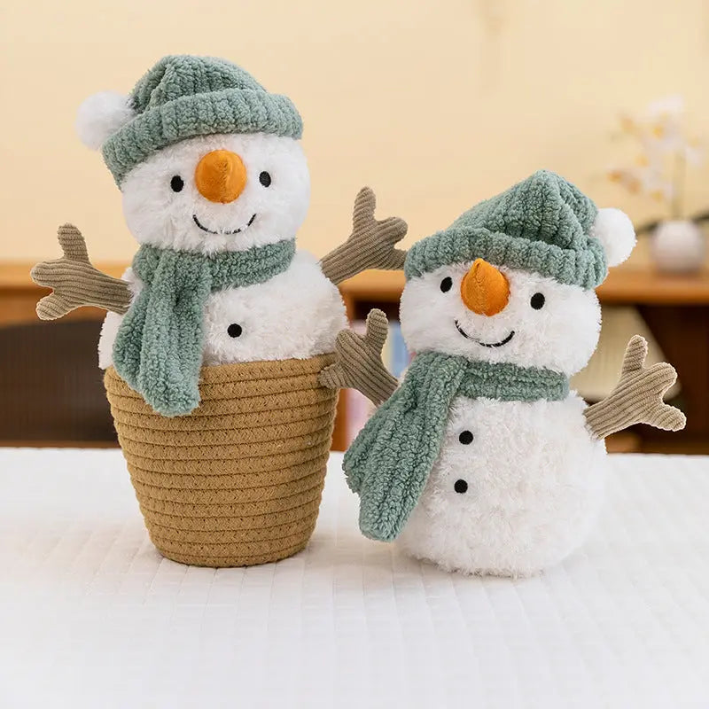 Velmesta Snowman Christmas Plush Pillow view 2