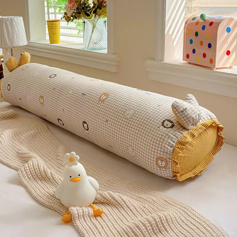 Velmesta Cotton Gauze Bunny Ear Long Body Pillow view 10
