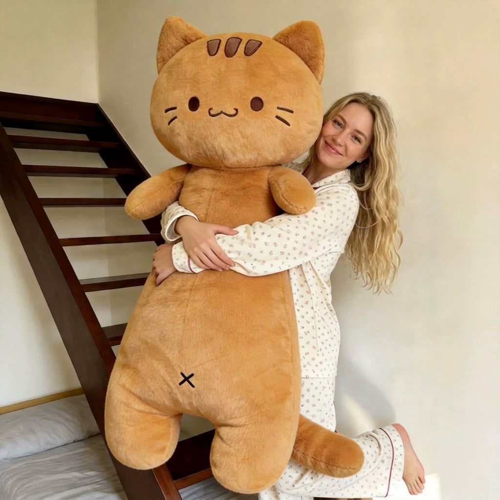 Velmesta Long Plush Cat Body Pillow view 3