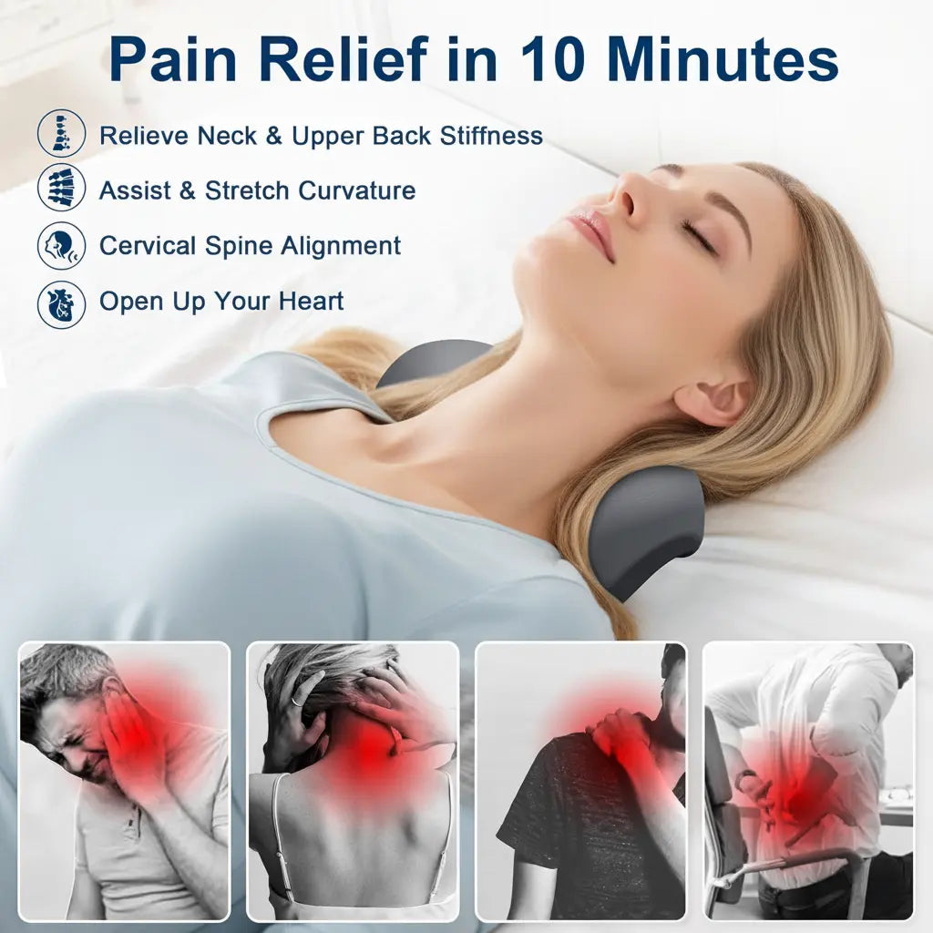 Velmesta Contoured Stretcher Massage Pillow