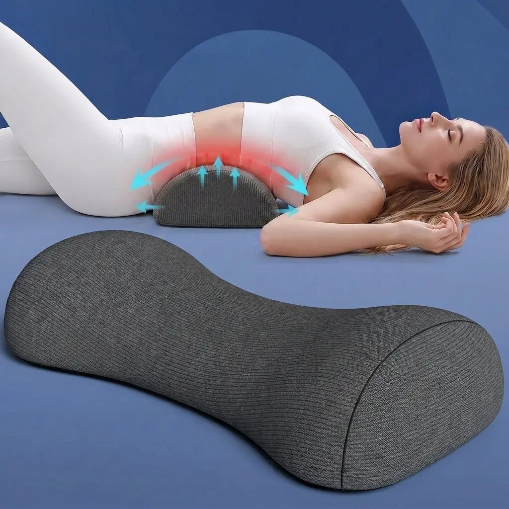 Velmesta Curved Lumbar Pillow for desks, sofas, and beds