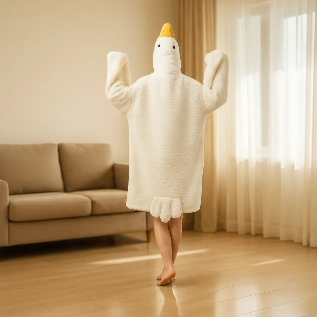 Velmesta Oversized Hooded Robe for Cozy Winter Homewear