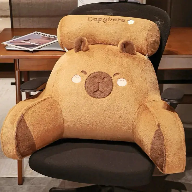 Velmesta Cushioned Capybara Reading Pillow view 2