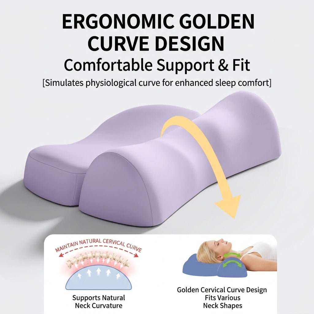 Velmesta Zoned Contour Pillow for nightly sleep
