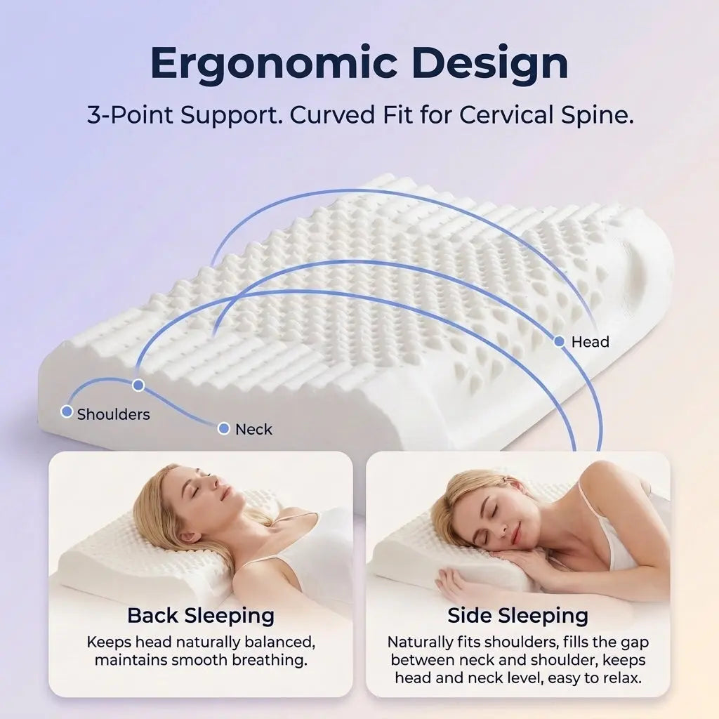 Velmesta Natural Latex Contour Pillow view 4