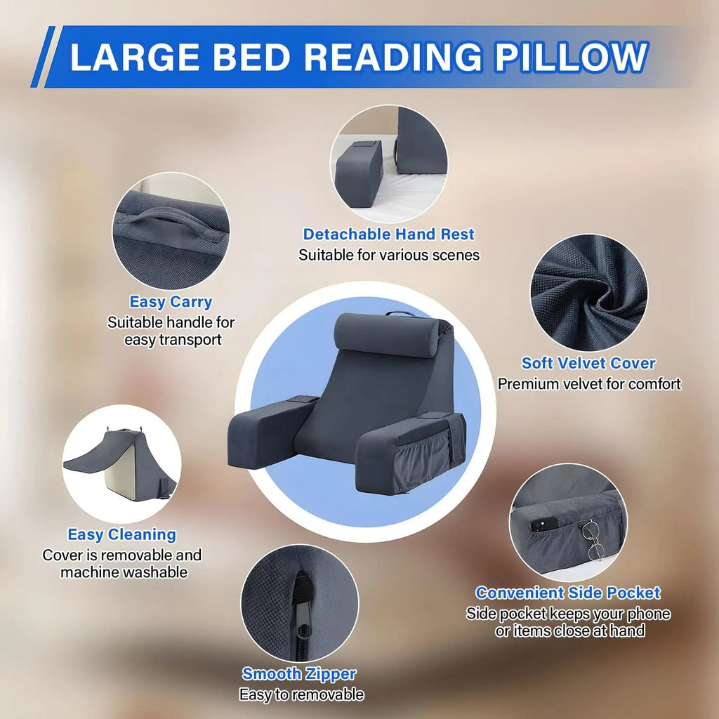 Velmesta Angled Bedrest Reading Pillow