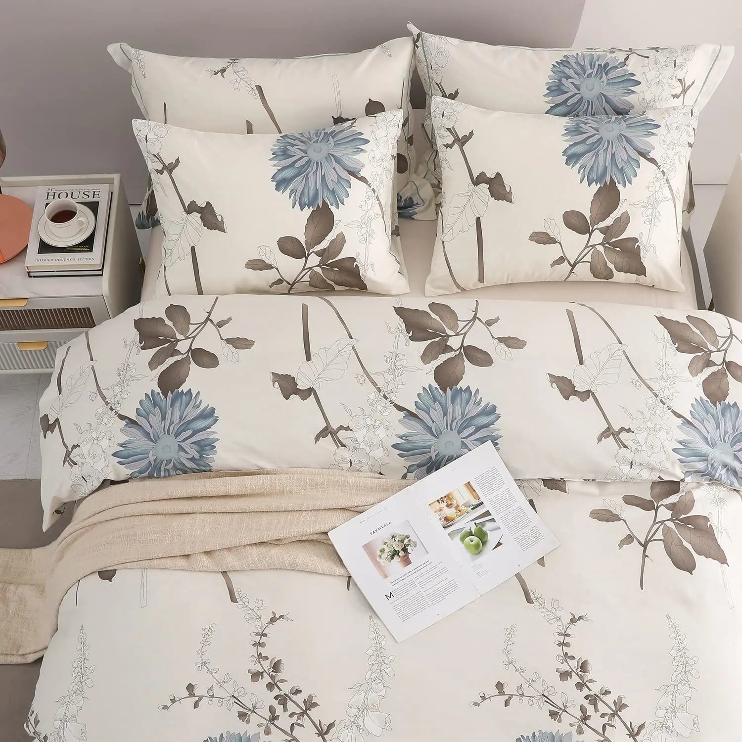 Velmesta Botanical Cotton Bedding Set
