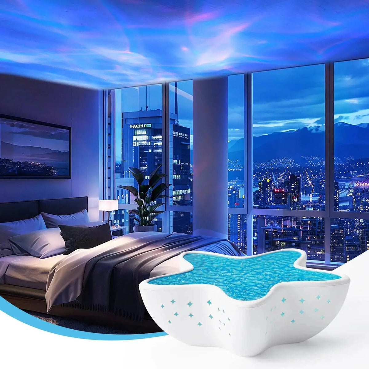 Velmesta Ambient Ocean Wave Projection Lamp view 6
