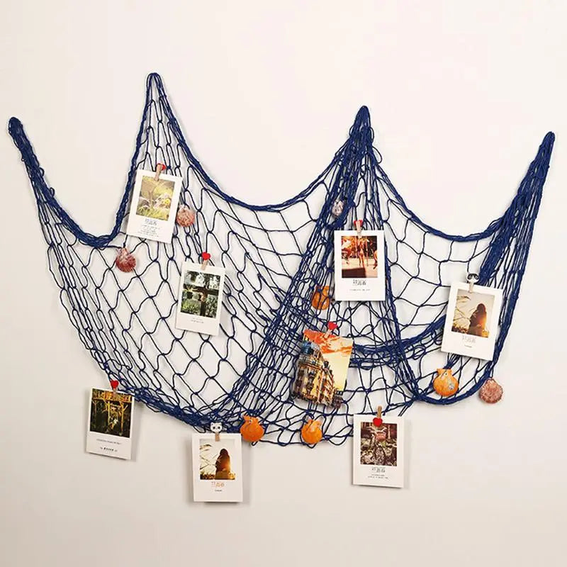Velmesta Handwoven Fishing Net Wall Decor