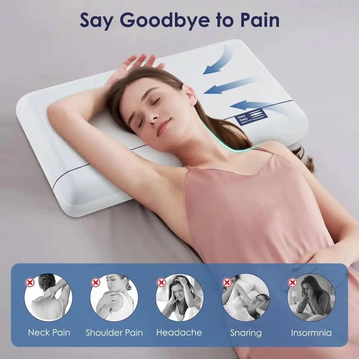 Velmesta Ergonomic Cervical Support Pillow