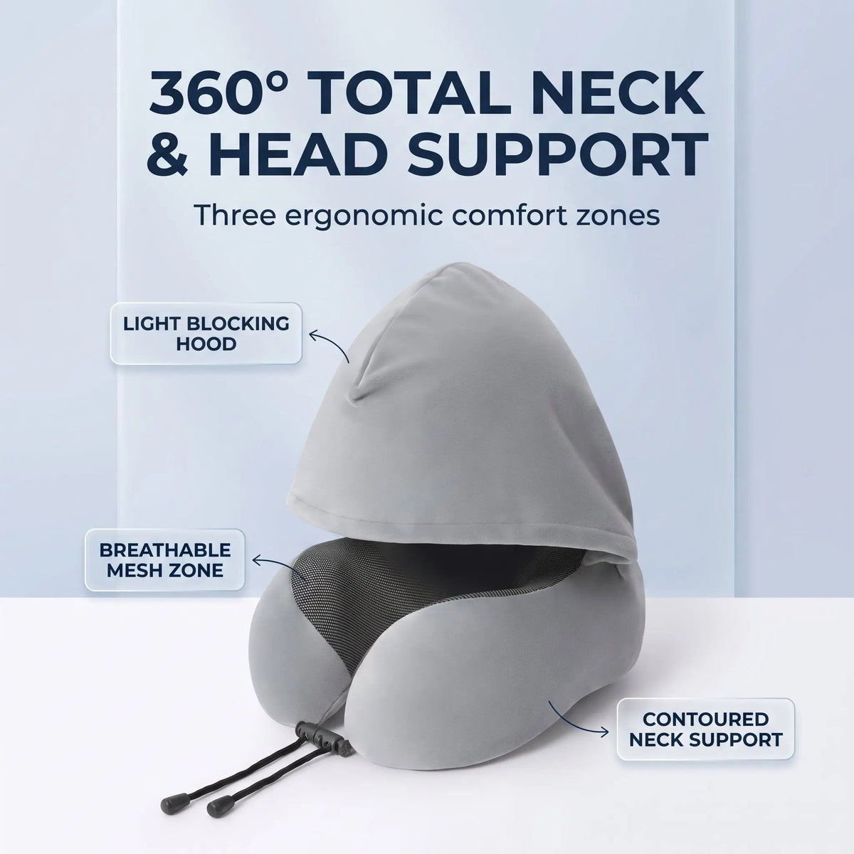 Velmesta Cozy Hooded Travel Pillow