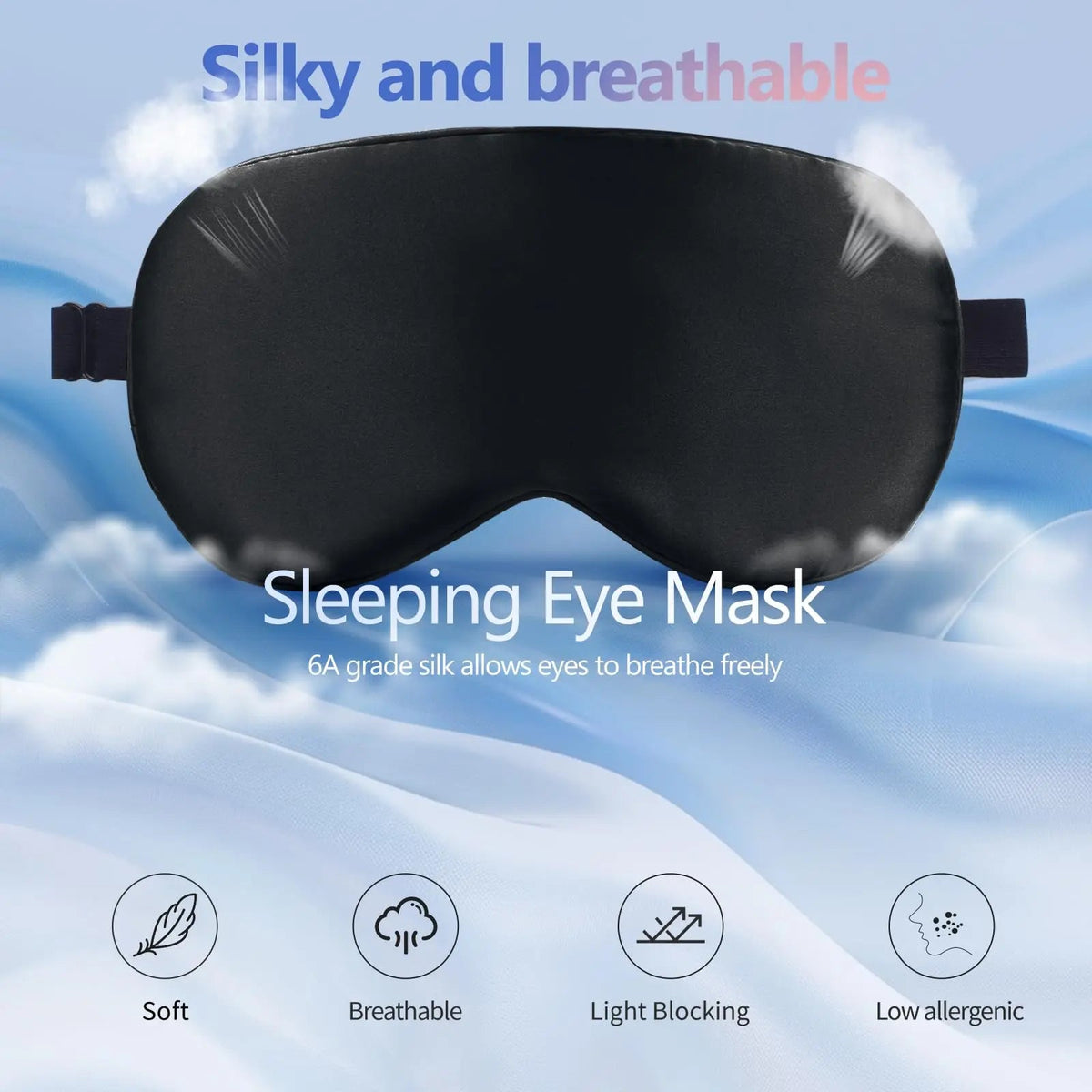 Velmesta Hot and Cold Gel Silk Sleep Mask view 3