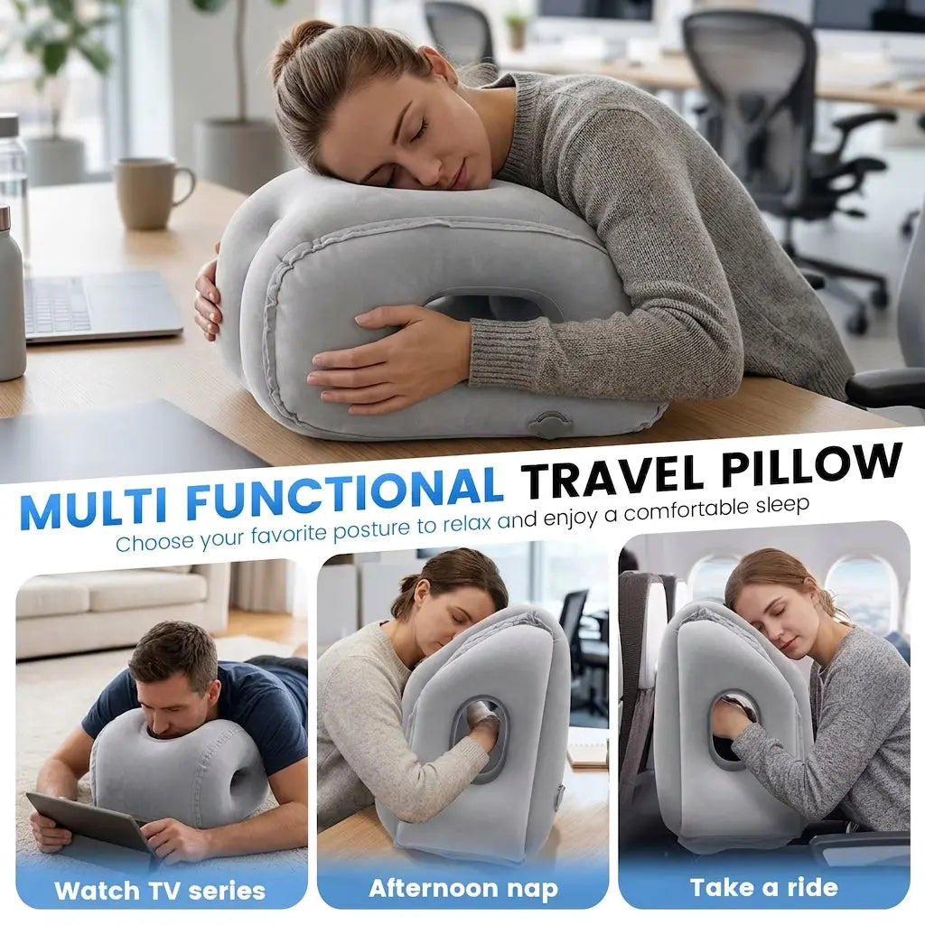 Velmesta Inflatable Travel Headrest multi-functional uses