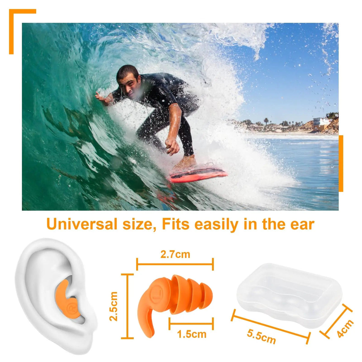 Velmesta Reusable Silicone Sleep Ear Plugs