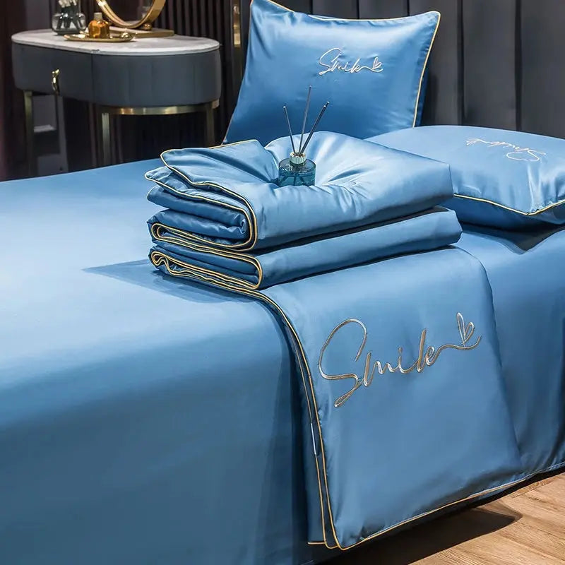 Velmesta Washed Silk Summer Quilt Set