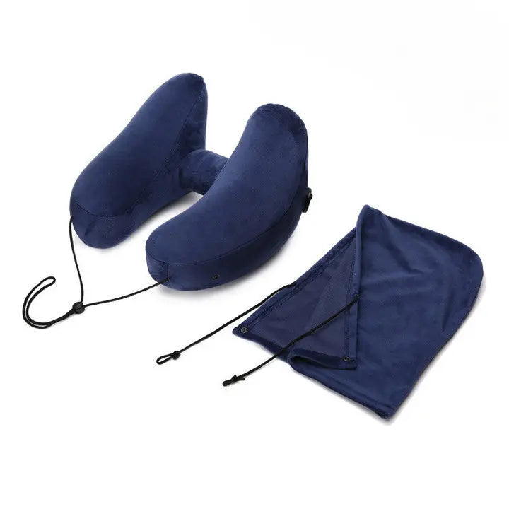 Velmesta Inflatable Hooded Travel Pillow