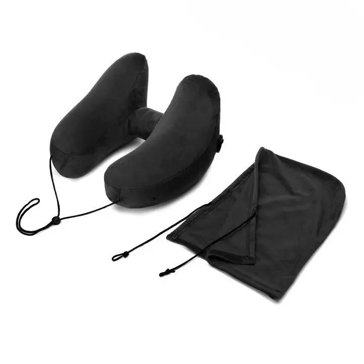 Velmesta Inflatable Hooded Travel Pillow