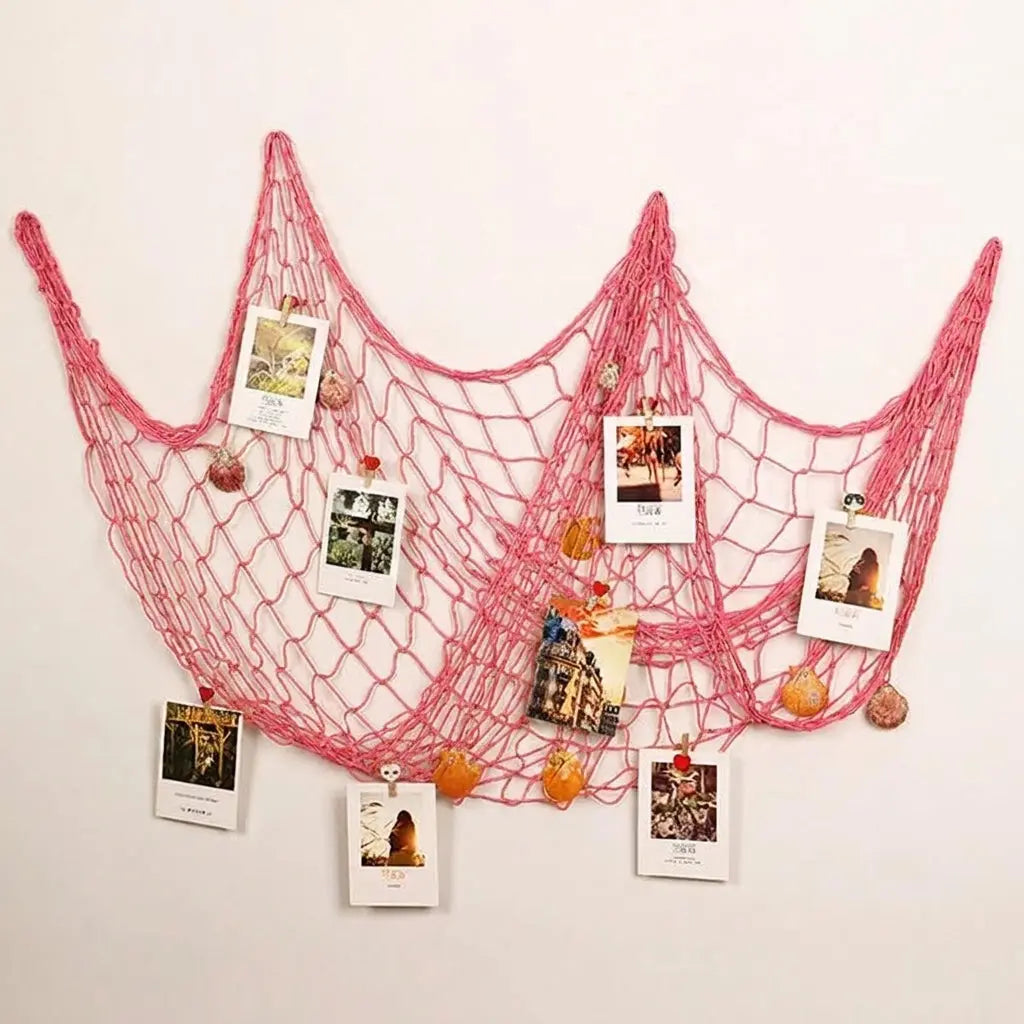 Velmesta Handwoven Fishing Net Wall Decor