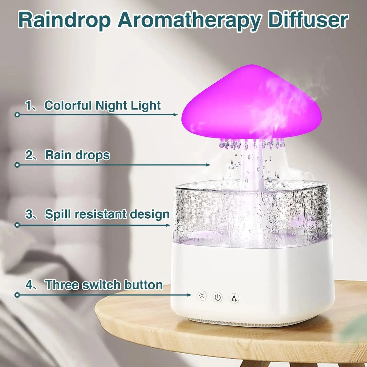 Velmesta Ambient Rain Cloud Humidifier view 4