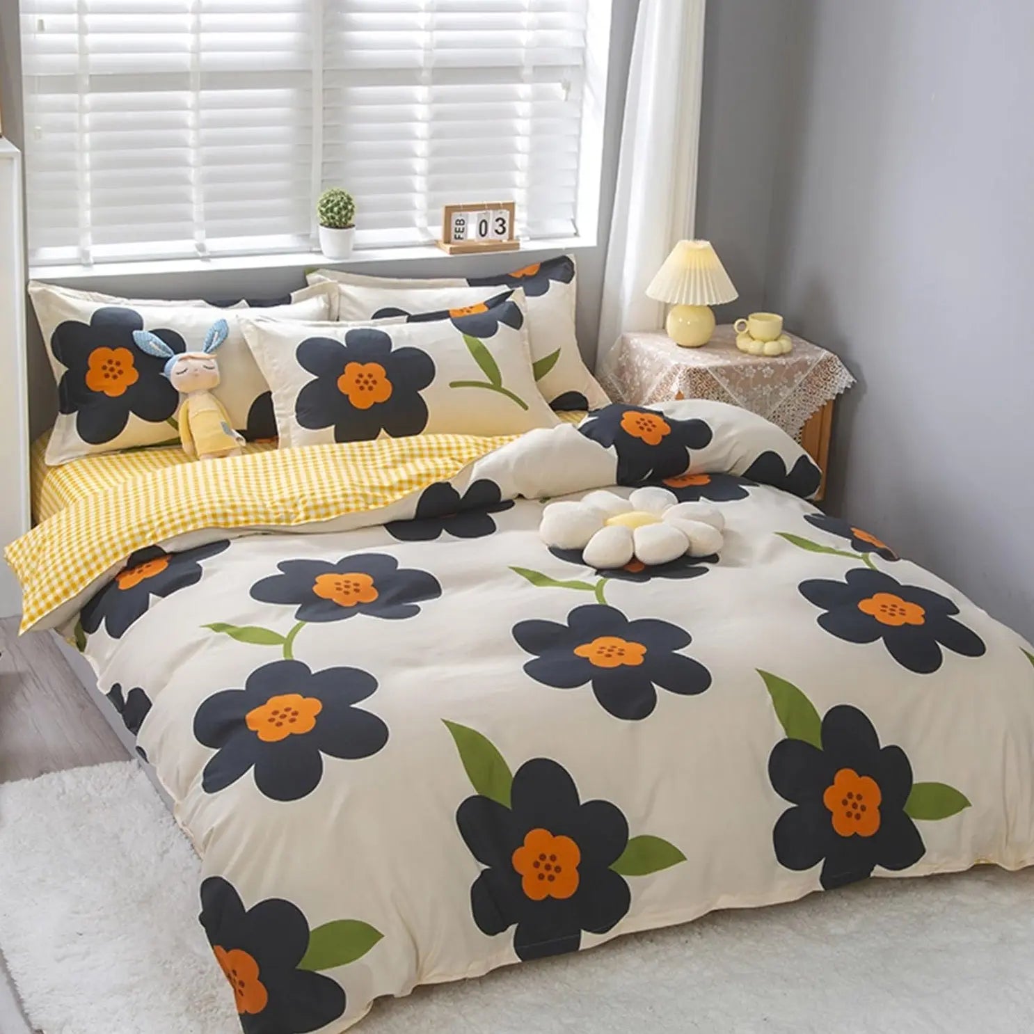 Velmesta Botanical Cotton Bedding Set