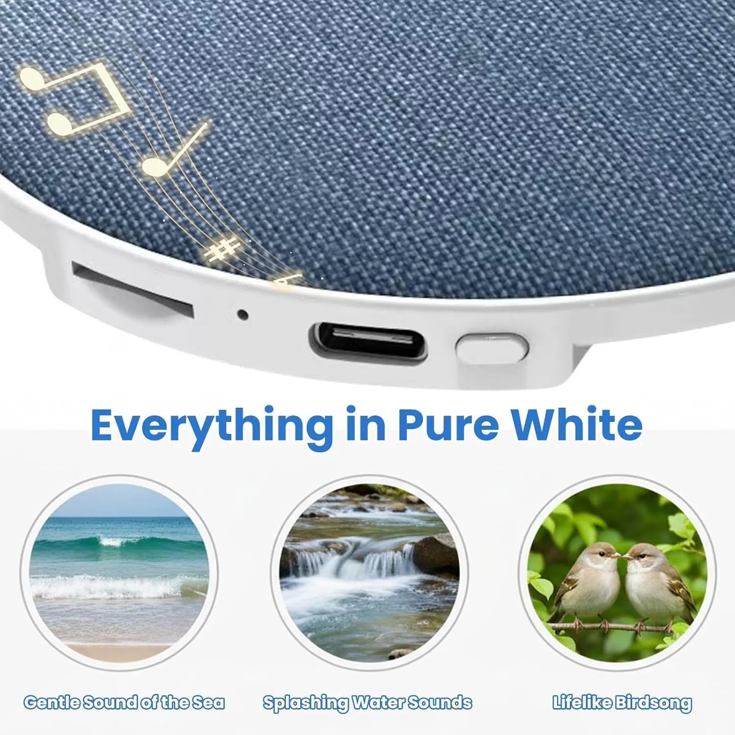 Velmesta Bluetooth White Noise Pillow Speaker