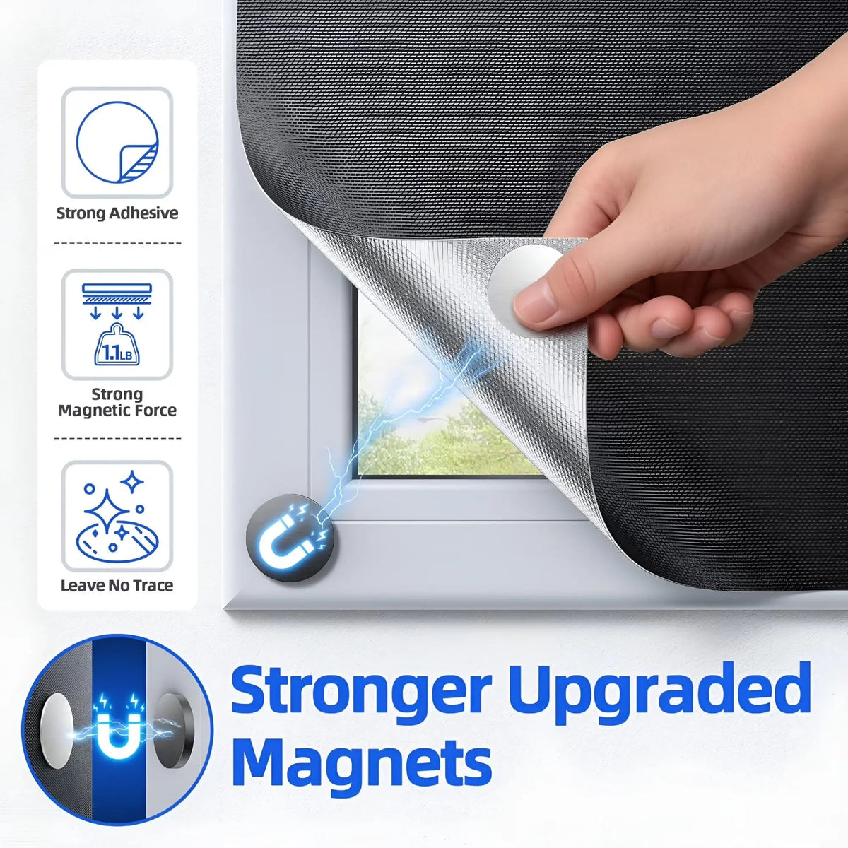 Velmesta Magnetic Blackout Window Shade