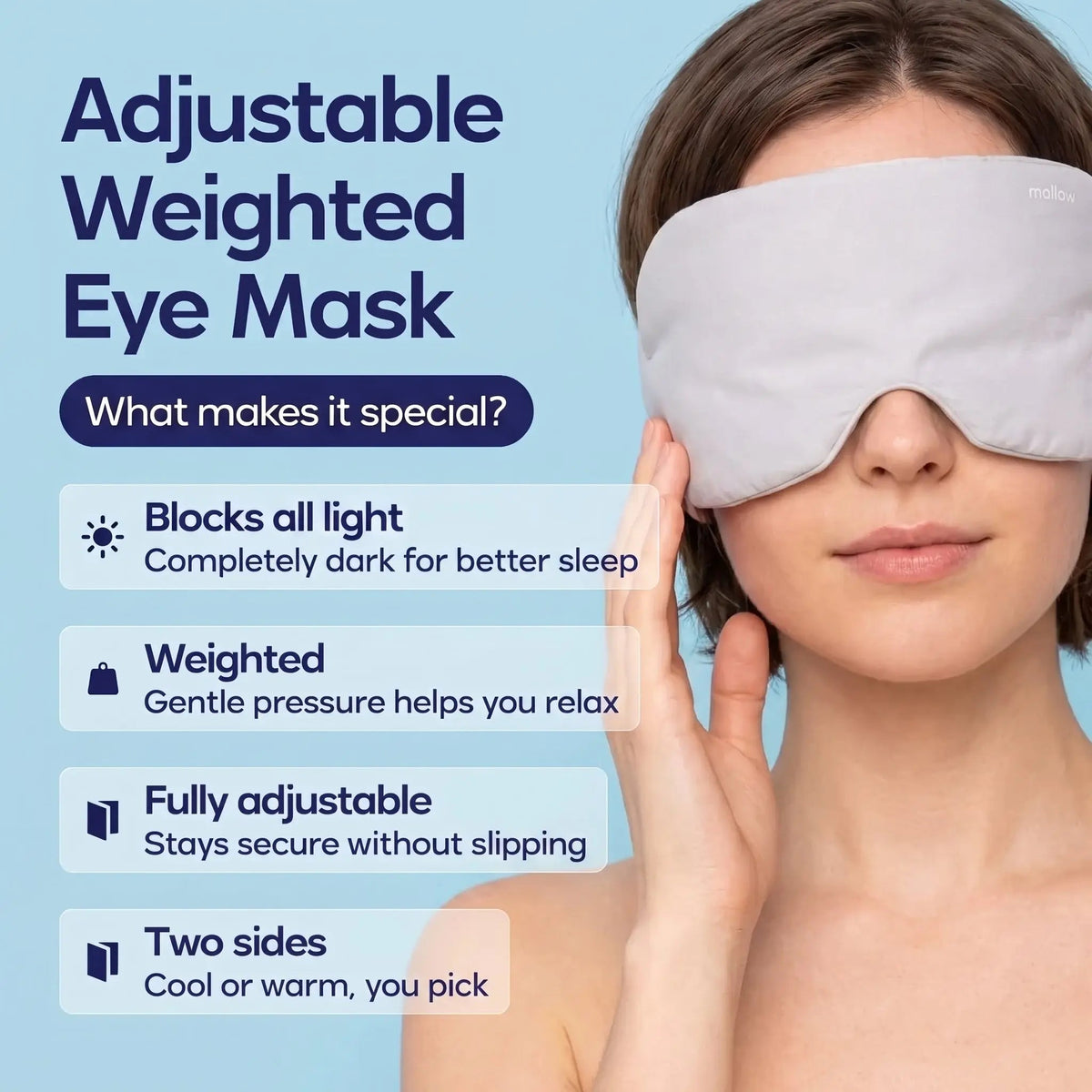 Velmesta Weighted Cooling Sleep Mask view 8