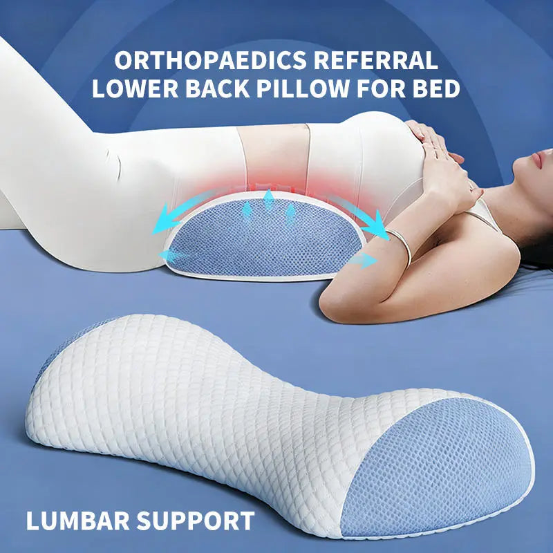 Velmesta Curved Lumbar Pillow for desks, sofas, and beds