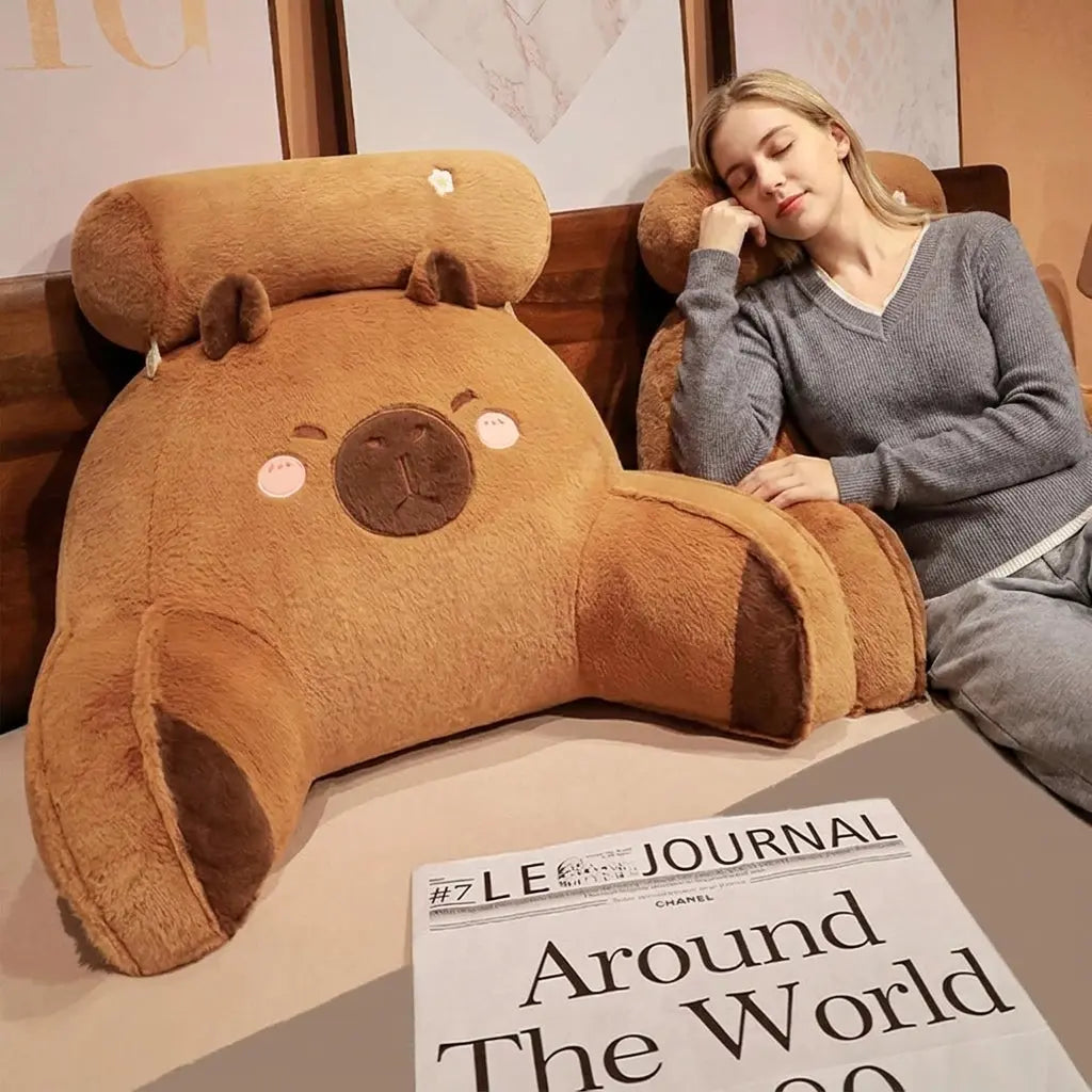 Velmesta Cushioned Capybara Reading Pillow view 6