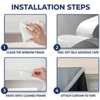 Velmesta Self-Adhesive Blackout Sunshade Curtain