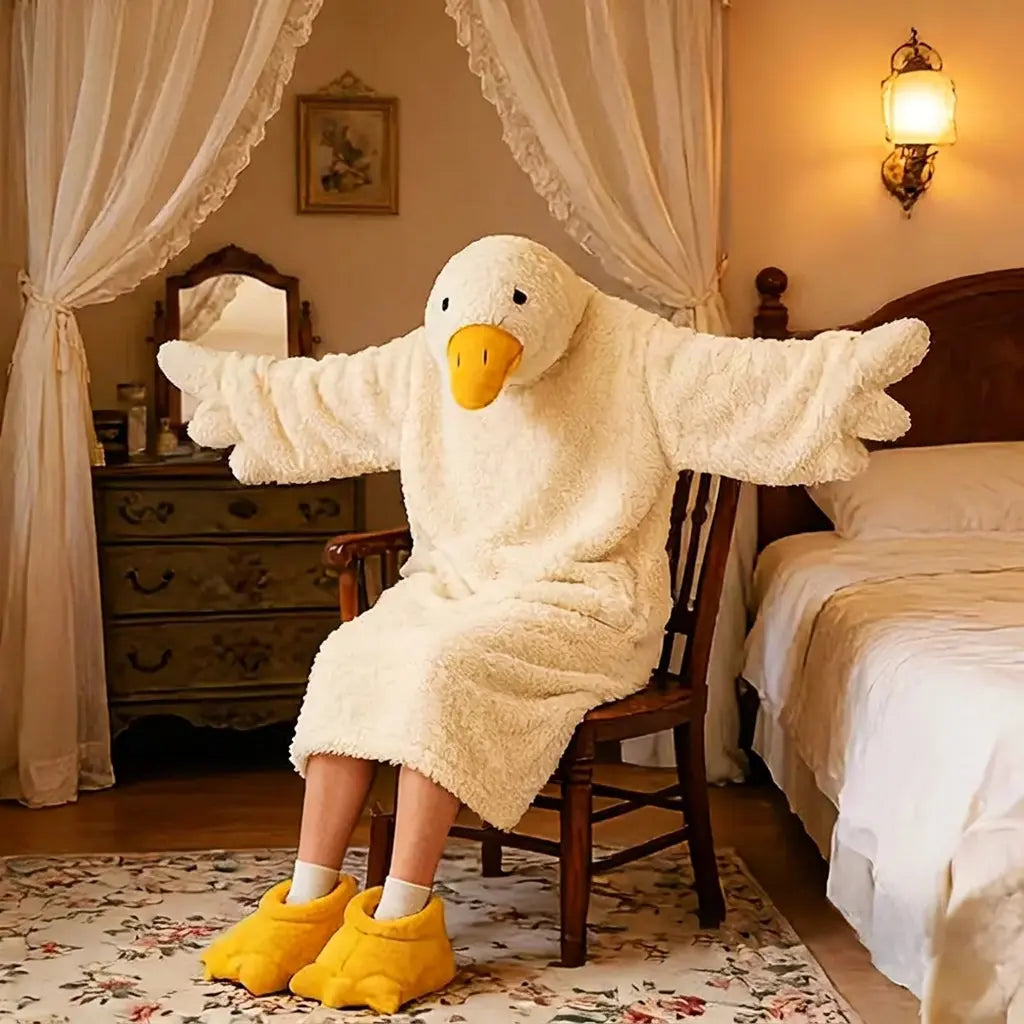 Velmesta Oversized Hooded Robe for Cozy Winter Homewear