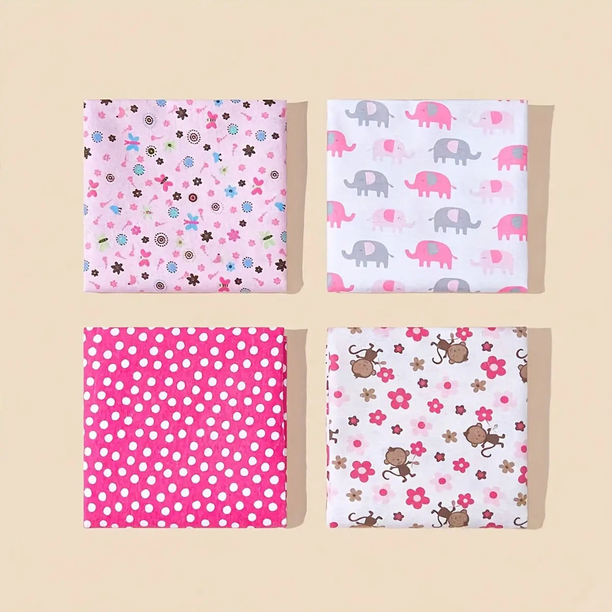 Velmesta Soft Cotton Baby Swaddle Blanket Set