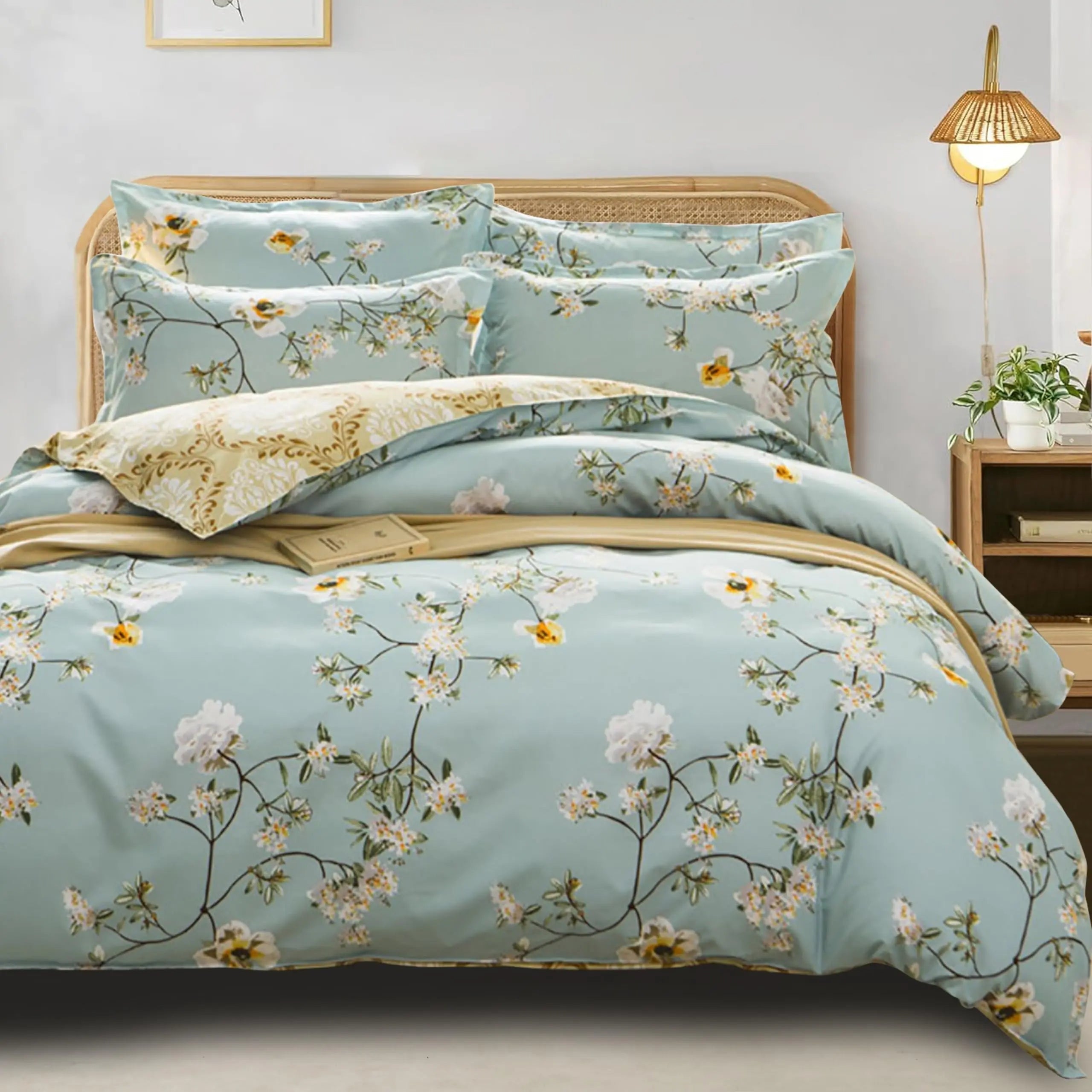 Velmesta Botanical Cotton Bedding Set